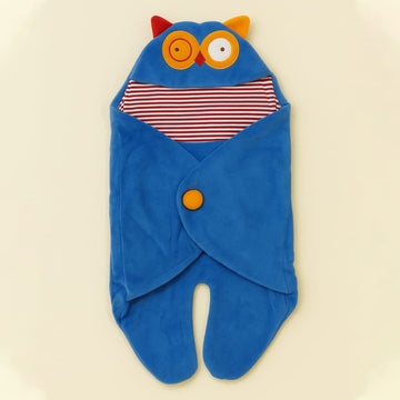Baby Warm Swaddle Owl Blue - Sunshine
