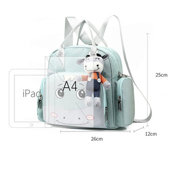 Baby Diaper Backpack Moo Sea Green - Sunshine